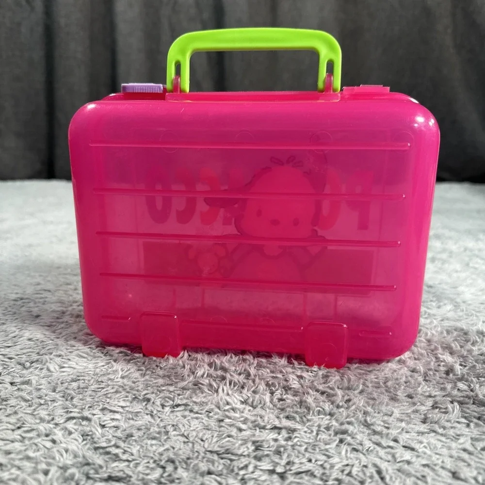 VTG Official Sanrio 1994 Hello Kitty Japan Plastic Case Pencil Lunch Box Arts